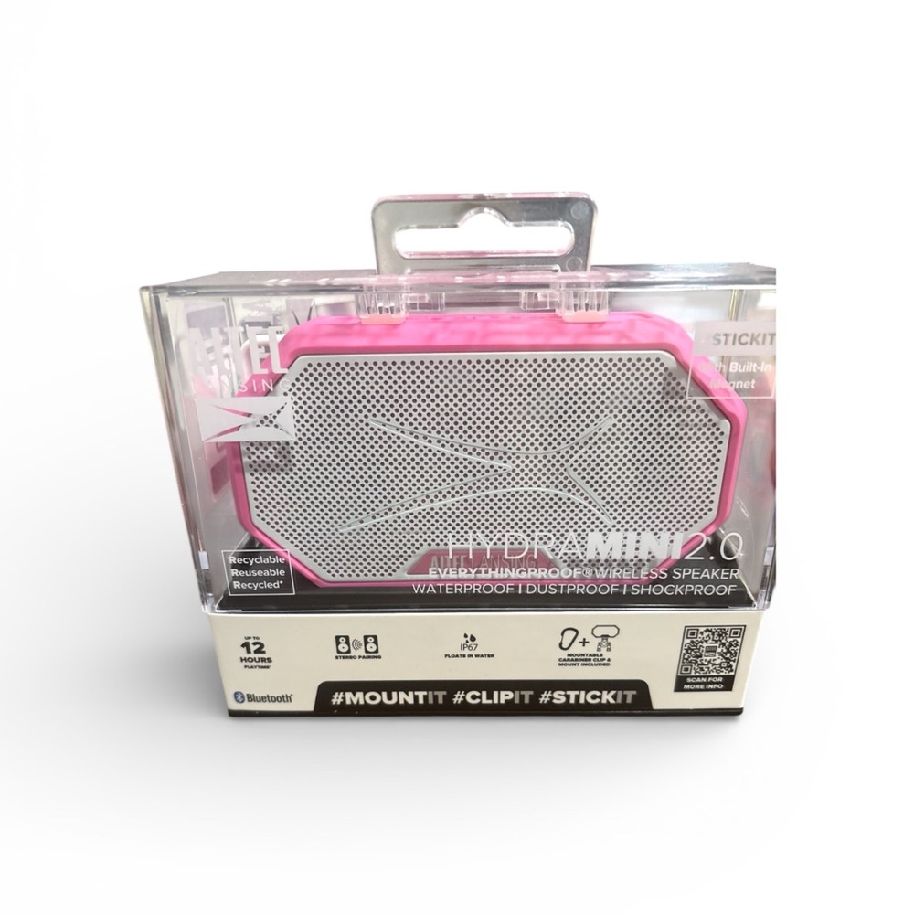 Pink and Gray Wireless Speaker